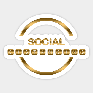 Social Distancing 13 Sticker